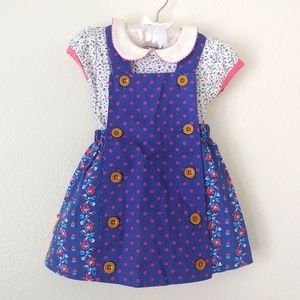 Matilda Jane Little Jumper Dress Set. 6-12 months. EUC.